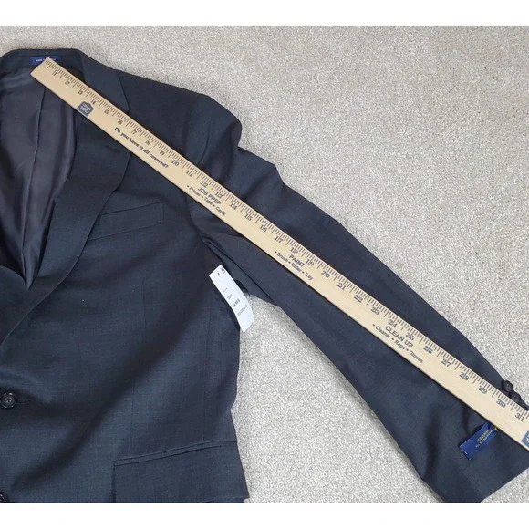 JCP Stafford Suit Coat Jacket Charcoal 44 REG Classic Fit Coolmax All Season NWT